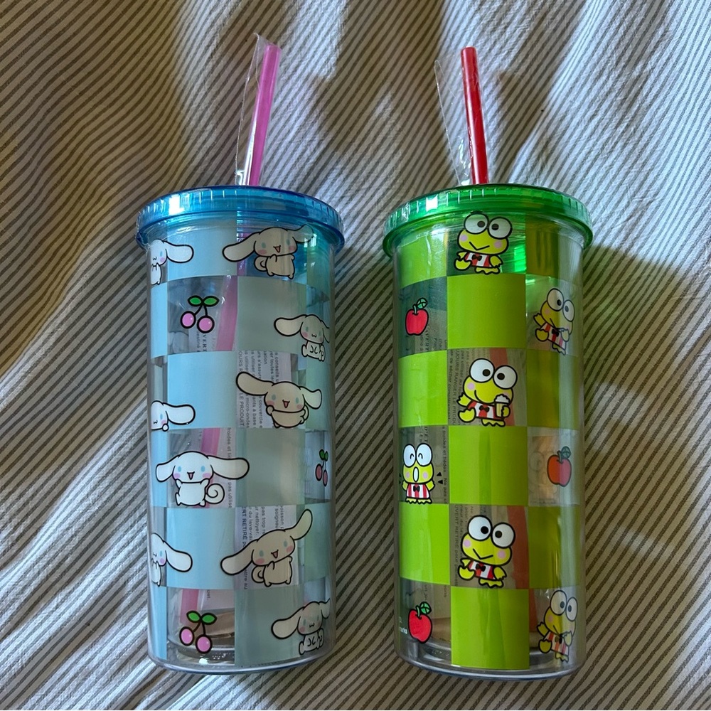 Cinnamoroll & Keroppi Tumbler Set